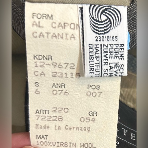 💫VINTAGE Hugo Boss Al Capone Catania 100% Virgin Wool Checked Men’s Suit - Picture 12 of 15